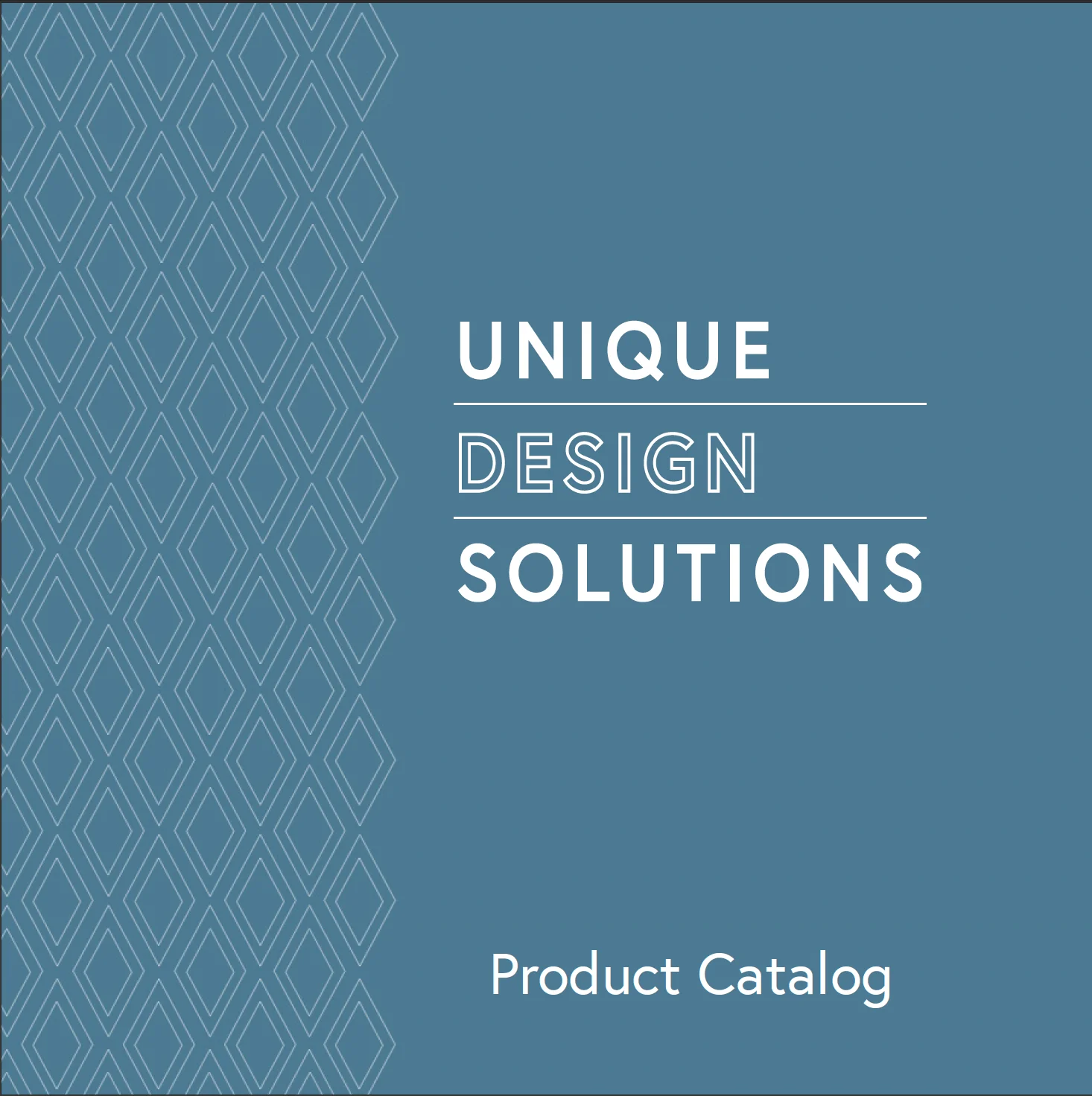 Unique Design Solutions Product Catalog cover